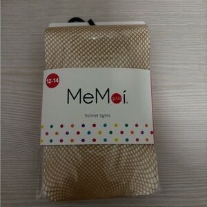 MeMoi Girls Tan Fishnet Tights